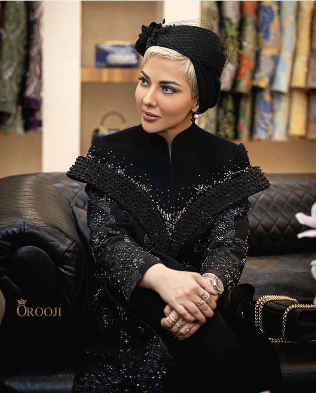  لیلا اوتادی با لباس شب و آرایش آنچنانی/ عکس