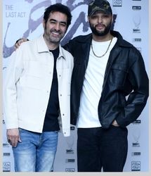 شهاب حسینی و پسر بزرگش با تیپ جدید/ عکس