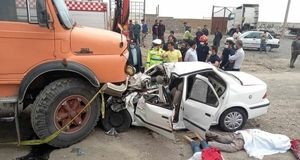 تصادف مرگبار سمند حامل ۱۰ تبعه غیرمجاز