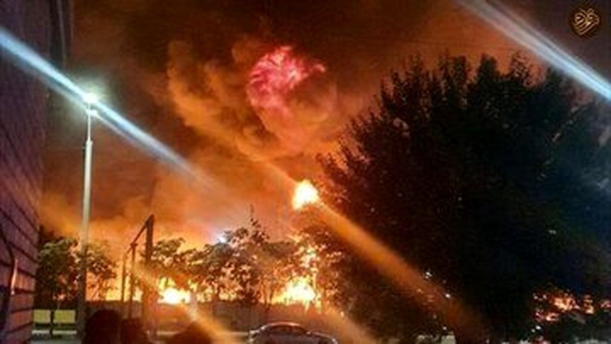 انفجار مهیب ساختمان هشت طبقه در شیراز