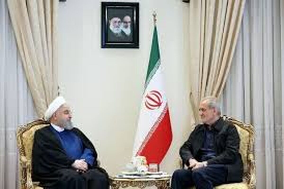  حسن روحانی به دیدار پزشکیان رفت