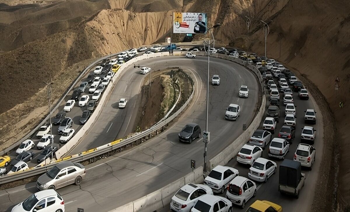  انسداد جاده چالوس در روز جمعه