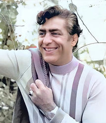 «فردین» در حال حساب و کتاب در مغازه فرش فروشی‌اش