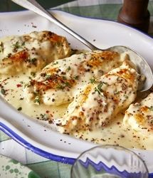 طرز تهیه مرغ خامه‌ای