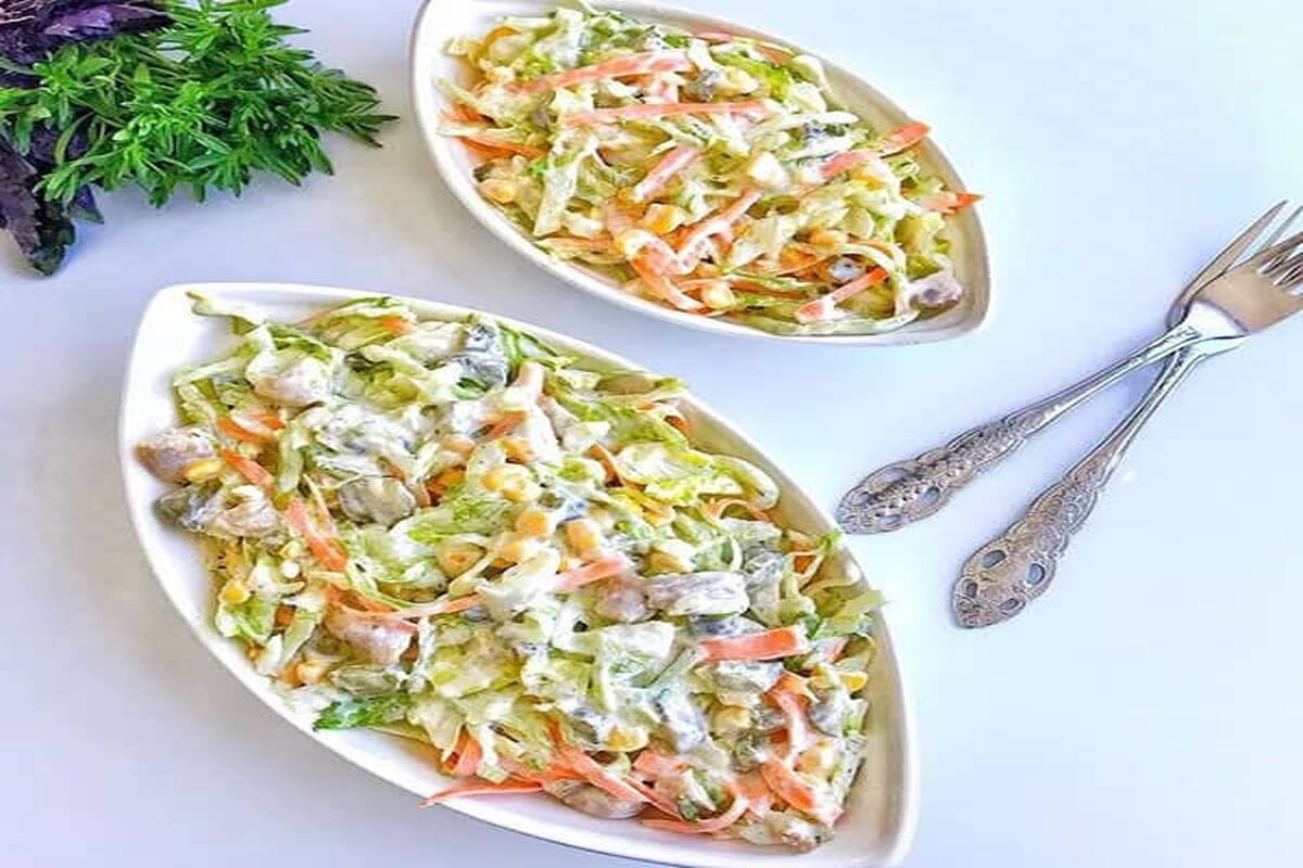 طرز تهیه سالاد نخود لیمویی با ارده