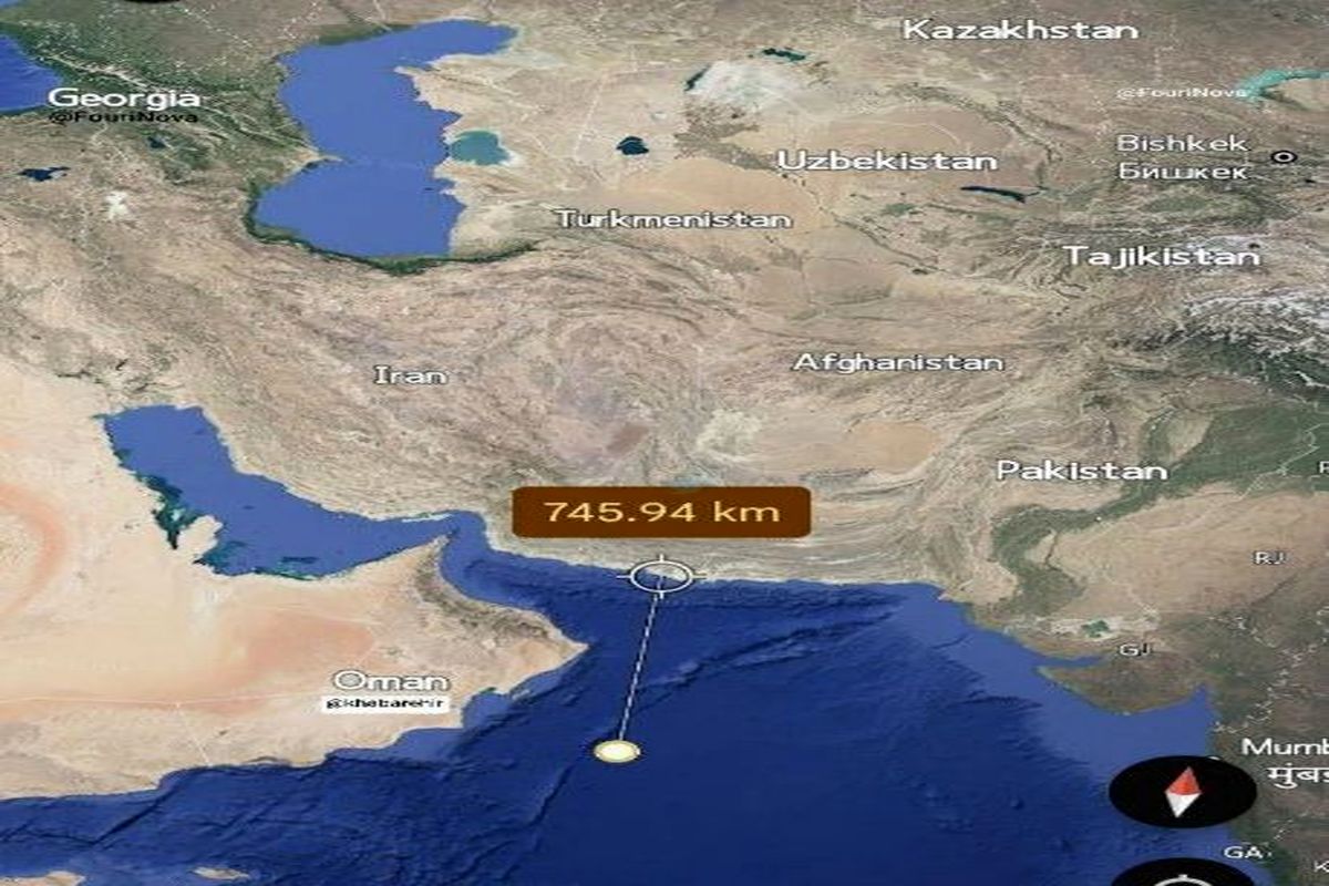 فاصله دقیق ناو آبراهام لینکلن تا ایران