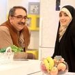قاب دونفره از ستاره سادات قطبی و همسر مشهورش
