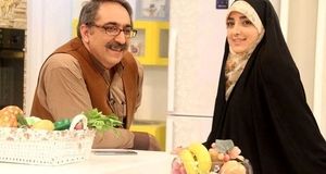 قاب دونفره از ستاره سادات قطبی و همسر مشهورش