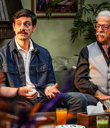 مهران مدیری و بازیگران شیش ماهه در پشت صحنه/ ببینید