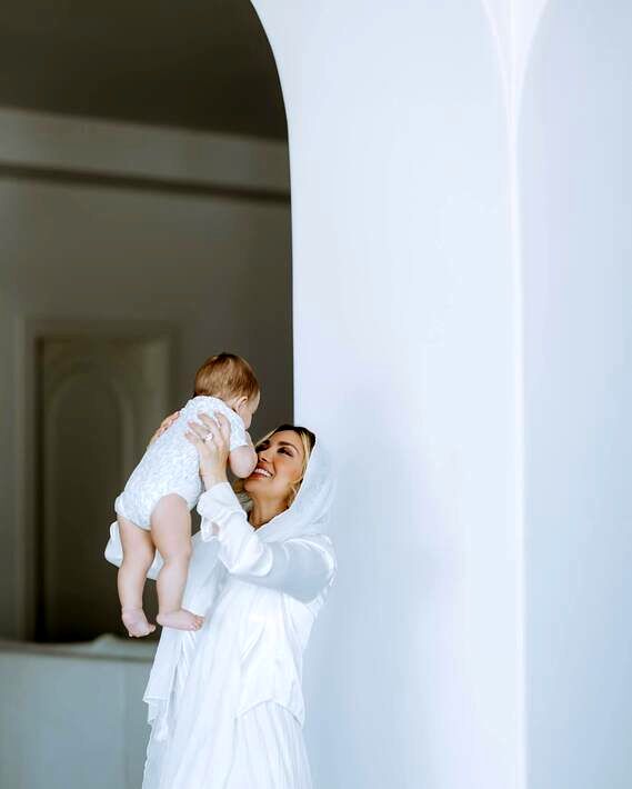  قاب دو نفره همسر بهرام رادان و جان کوچولو