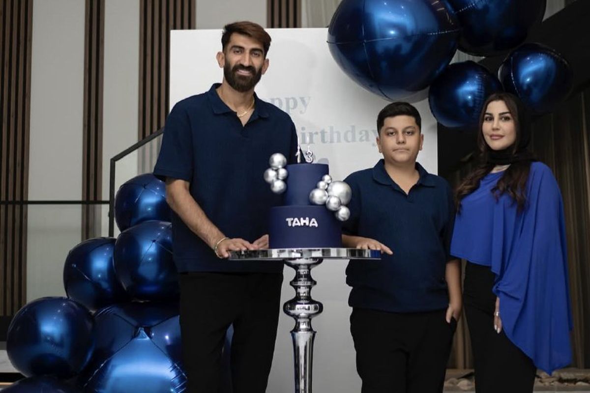 جشن تولد ۱۳ سالگی طاها، پسر علیرضا بیرانوند/ عکس