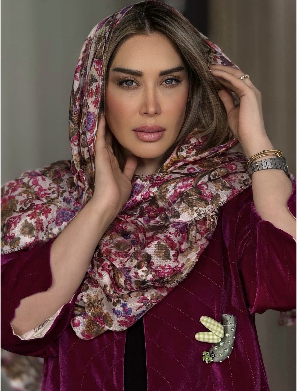  همسر محمد علیزاده با چهره جدید/ عکس