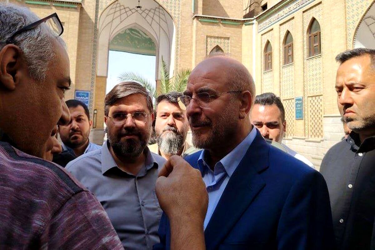 محمدباقر قالیباف امروز صبح در کجا رای خود را به صندوق انداخت+عکس

