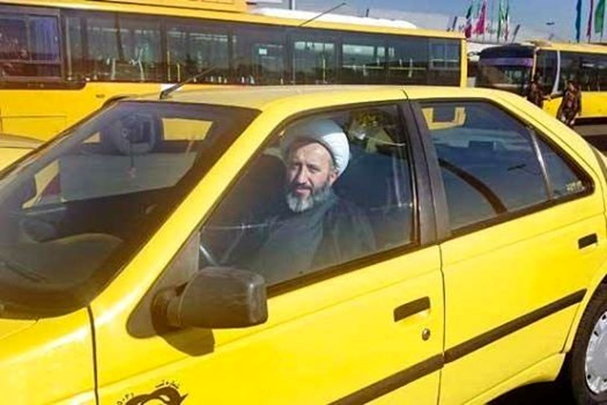 تصویر روحانیِ مسافرکش خط تهران-قم فضای مجازی را ترکاند + عکس