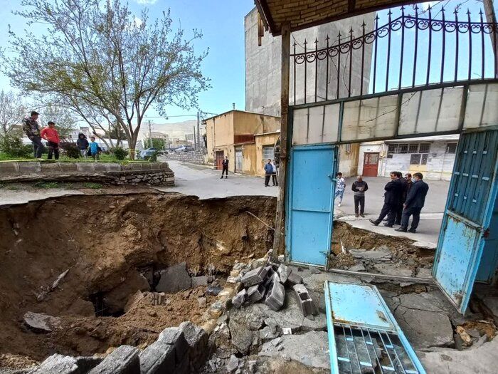 فرونشست زمین در قزوین زن جوان را درون چاه بلعید + عکس