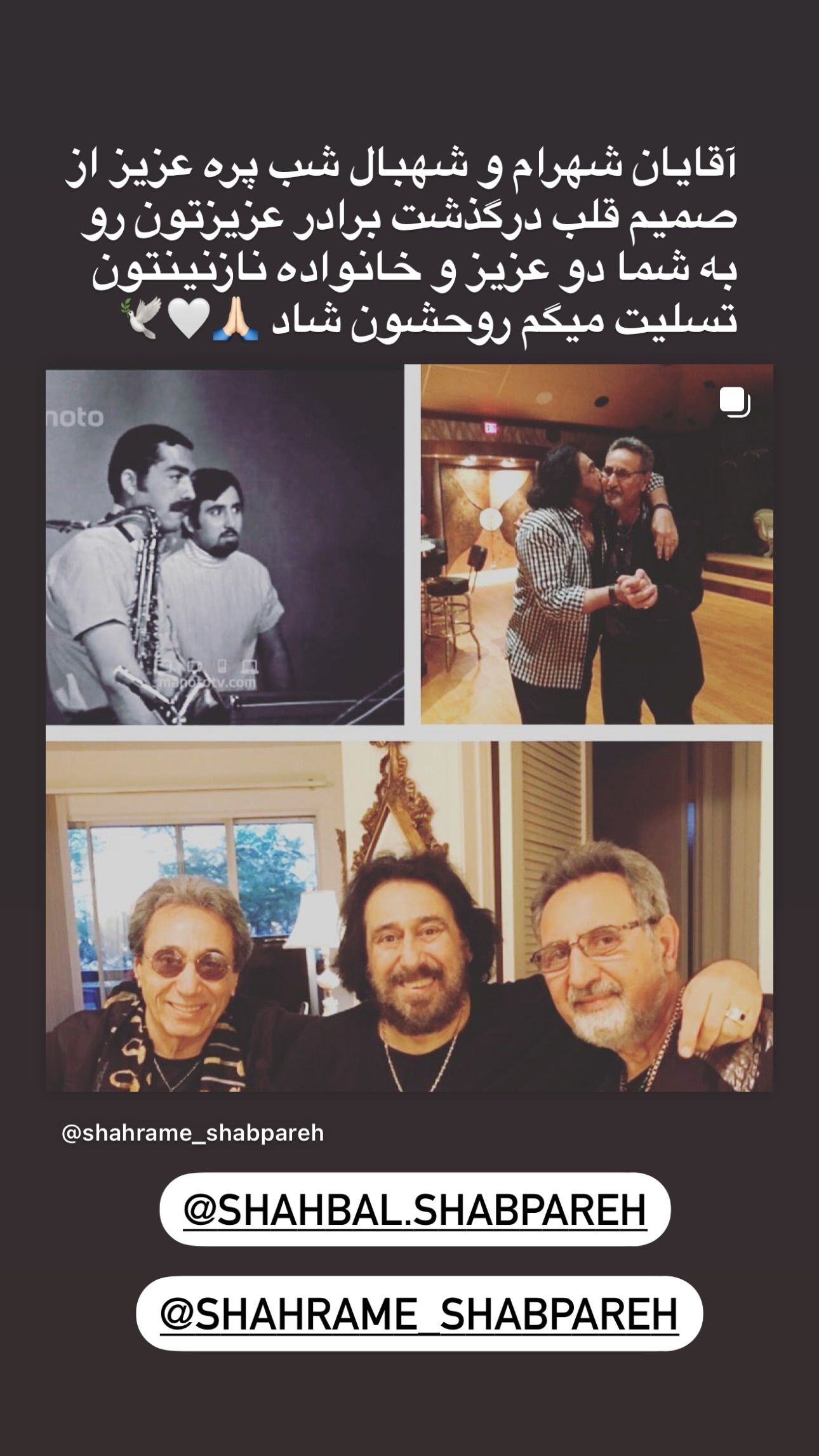 برادر شهرام شب‌پره درگذشت/ عکس