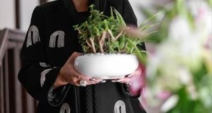 الهام حمیدی با چادر عربی/ عکس