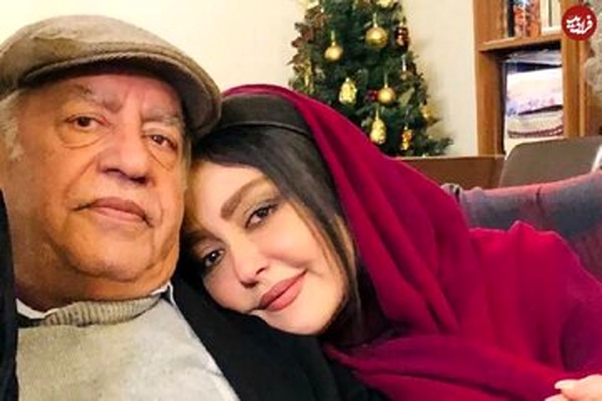 تصویری جذاب از شقایق فراهانی در یک سالگی در کنار پدرش