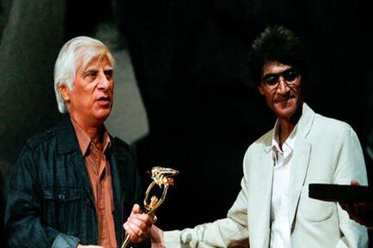 ناصر تقوایی و بهرام بیضایی در یک قاب