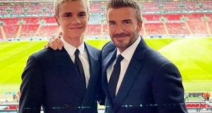 کری‌خوانی دیوید بکام و پسرش علیه یک دیگر+عکس