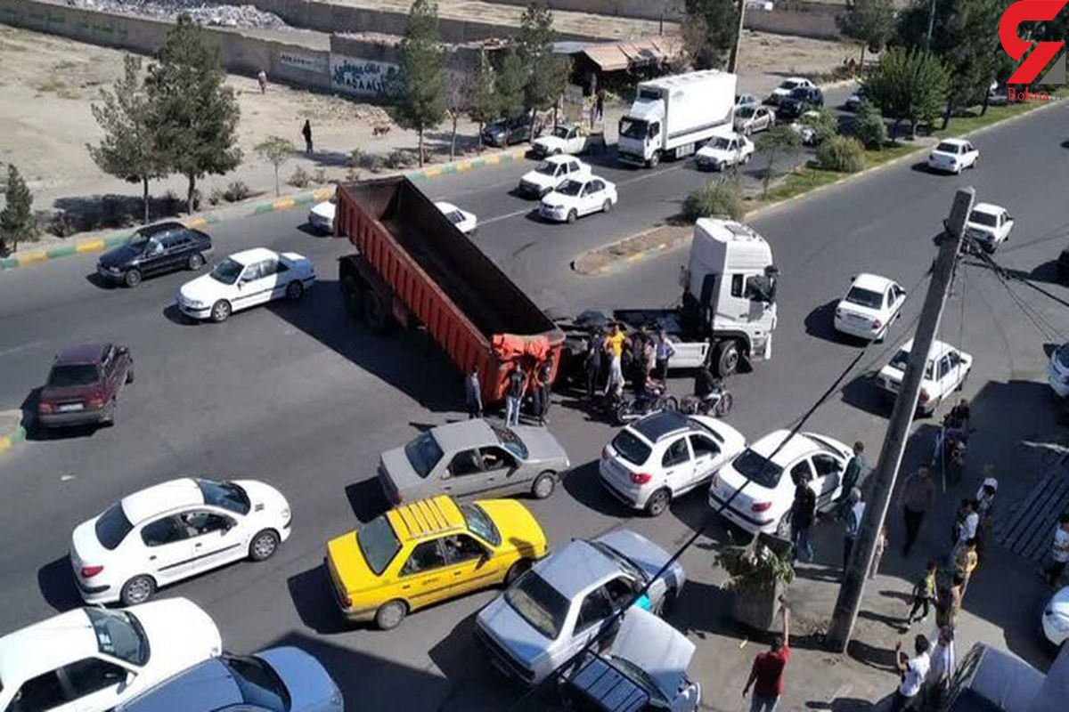 جاده شهریار مسدود شد
