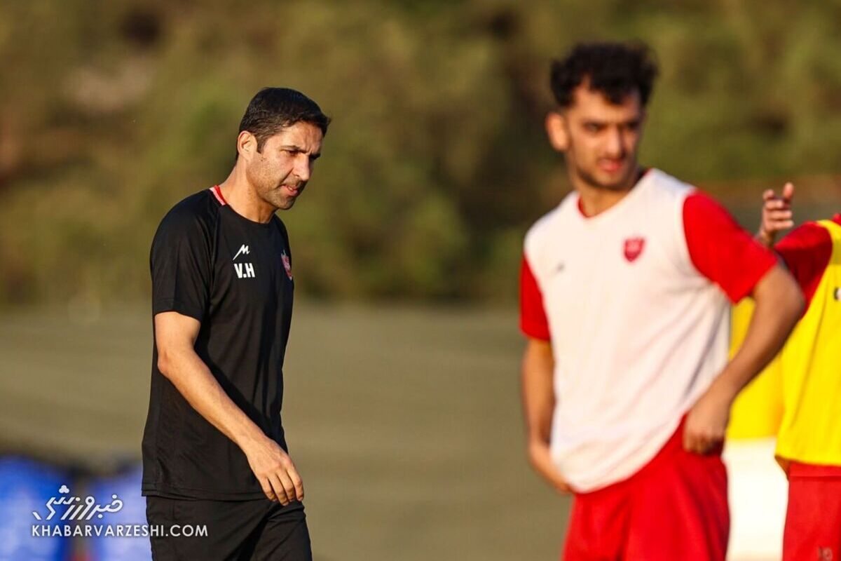 شکم تخت وحید هاشمیان در تمرین پرسپولیس حاشیه ساز شد
