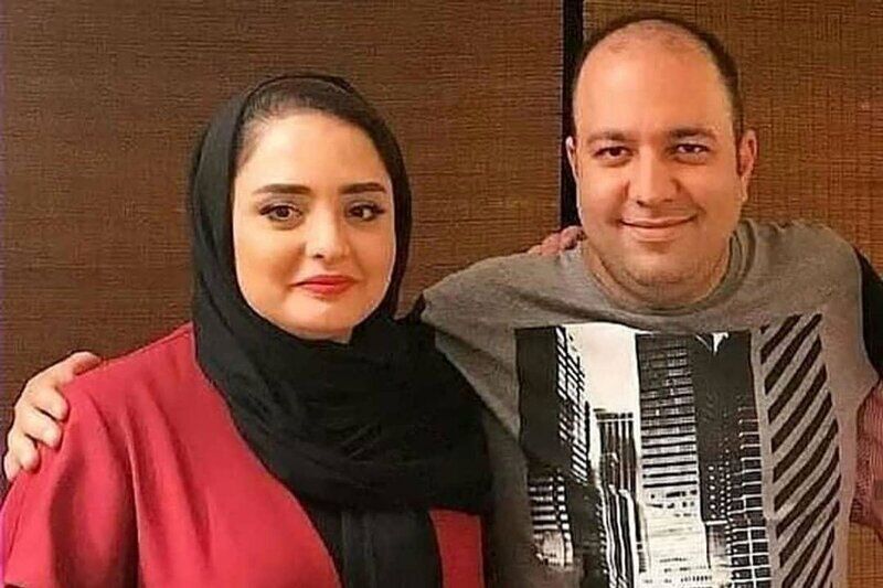 بغل عاشقانه علی اوجی و نرگس محمدی جنجالی شد+عکس