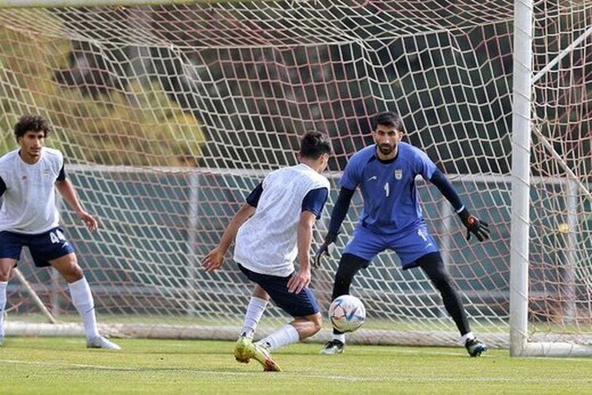 مصدومیت یک بازیکن در تمرین تیم ملی