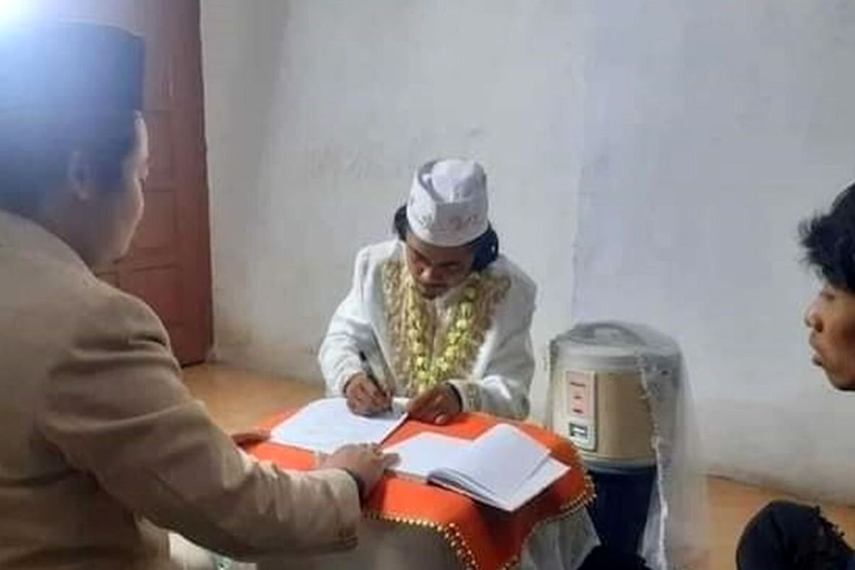 ازدواج جنجالی و هوش پَران یک مرد با پلوپز خانهاش/ عروس خانوم تاج و تور هم دارد+عکس