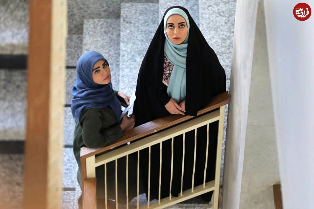 «مرضیه توفیقی‌مقدم» در اتاق گریم سریال بچه مهندس 4