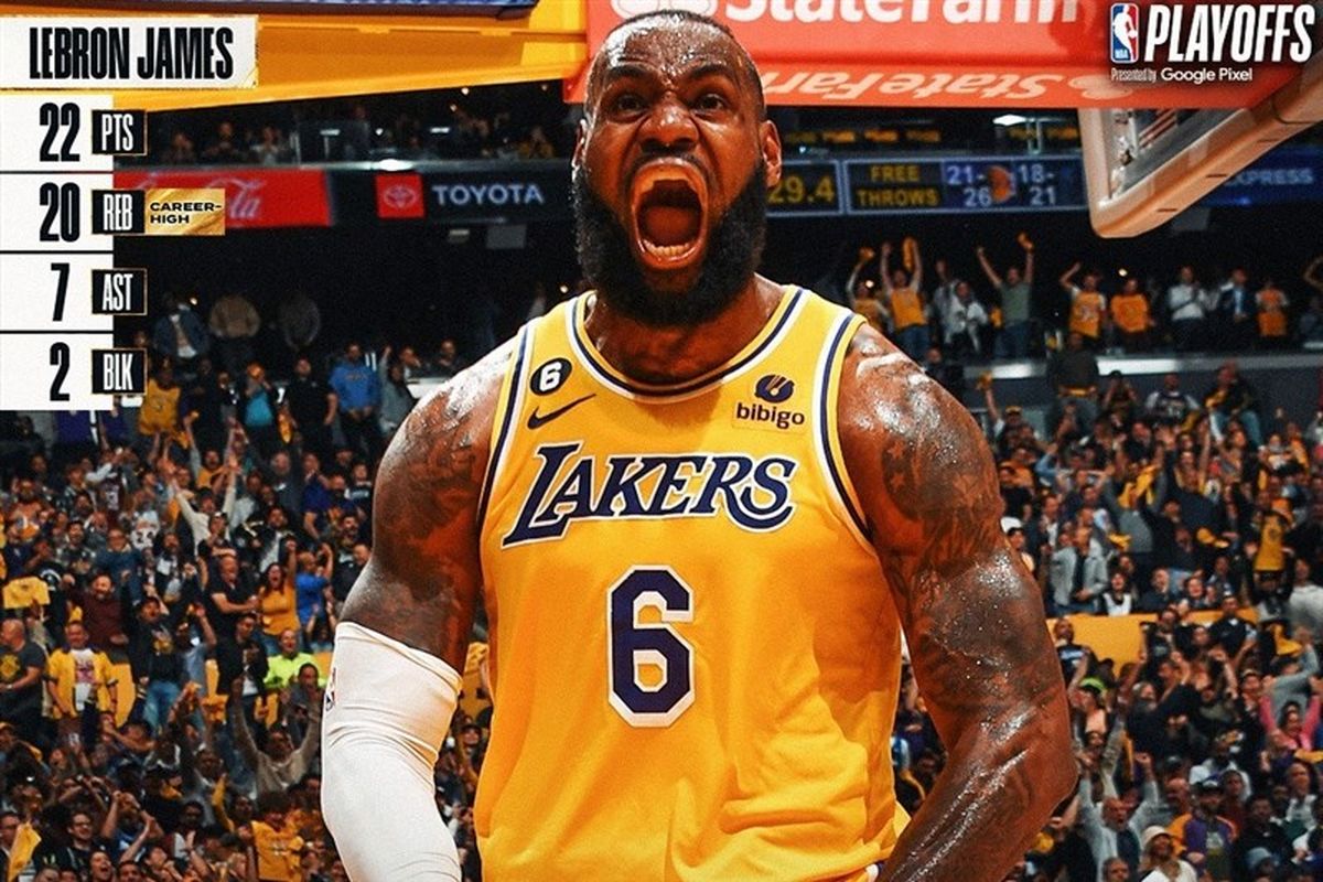 درخشش لبران جیمز در بازی چهارم پلی‌آف لیگ NBA