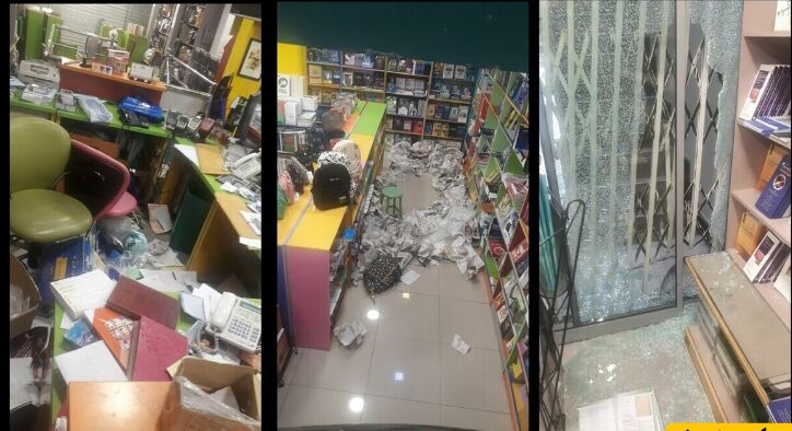 سرقت از کتاب فروشی معروف تهران بدون سرقت حتی یک کتاب+عکس 