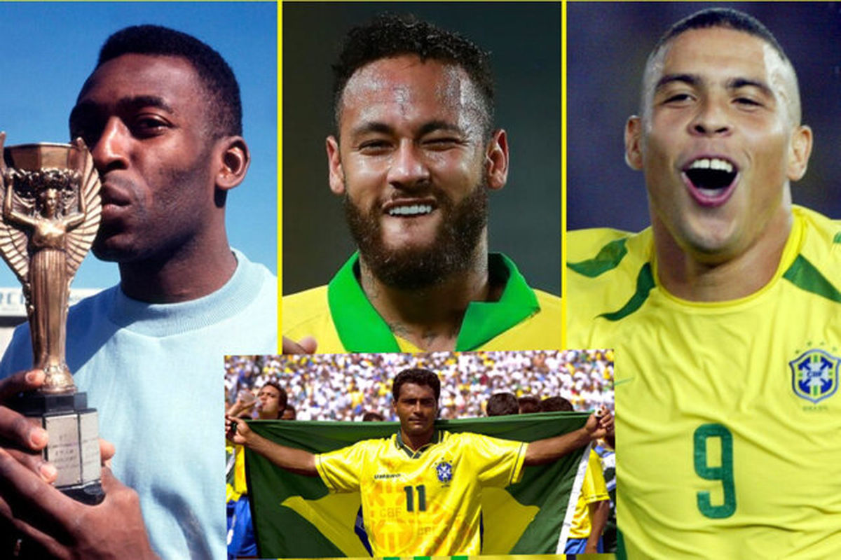 علی دایی و سه ایرانی در کنار رونالدو، روماریو، پله و نیمار

