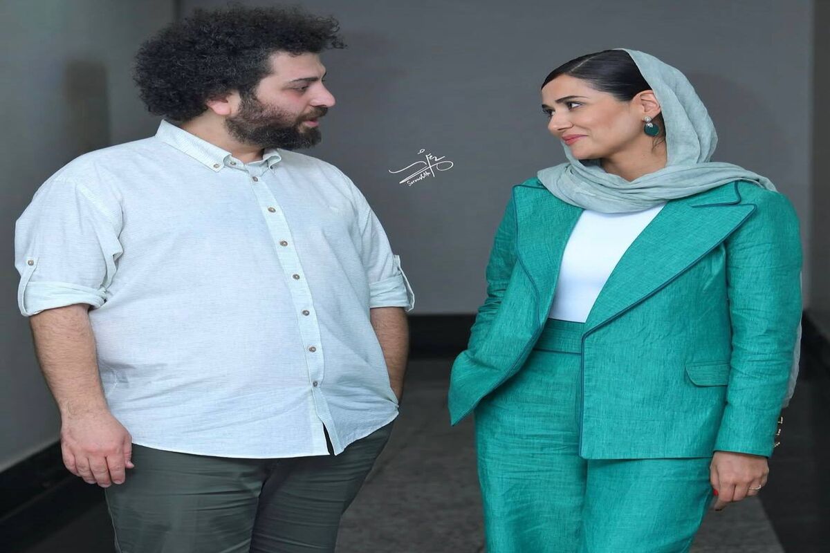استایل جذاب پریناز ایزدیار و سعید روستایی در اکران جدید/ عکس