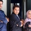 «مسعود تابش» (بچه مهندس) و همسرش «بنفشه صمدی» در سالن تئاتر