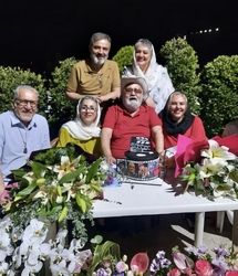جشن تولد ۶۵ سالگی اکبر عبدی با حضور سینماگران/ عکس
