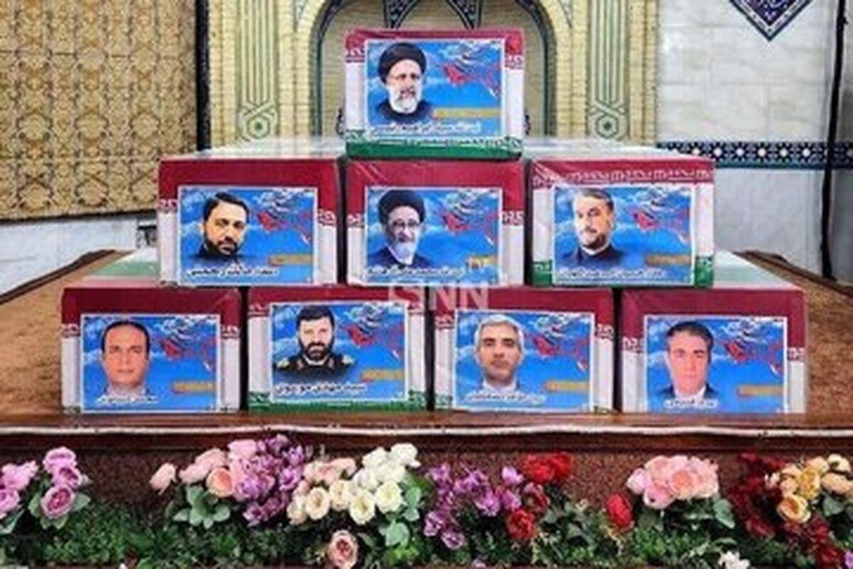 پیکر رئیس جمهوربرای تشییع وارد بیرجند شد/ شهر بیرجند یکپارچه عزادار 8 شهید خدمت
